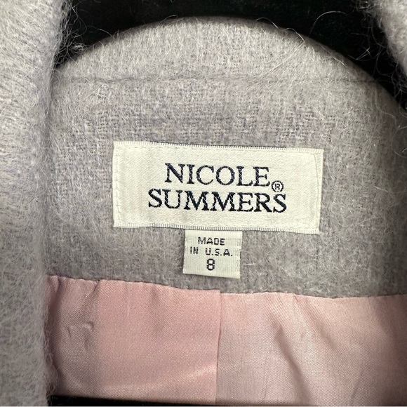 Vintage Nicole Summer lilac mohair wool blazer - Picture 8 of 8